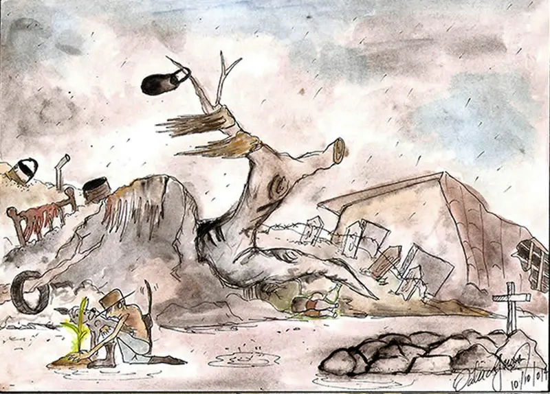 ¿Qué hemos hecho de la lluvia? - Caricatura - 13/10/14