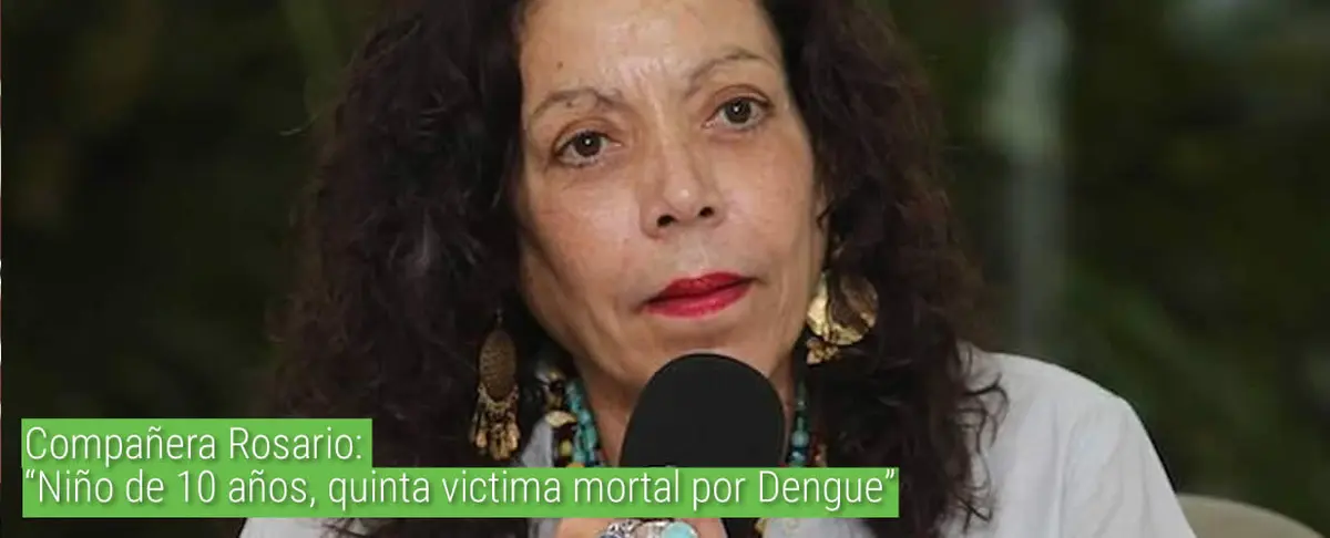 Compañera Rosario: “Niño de 10 años, quinta victima mortal por Dengue”
