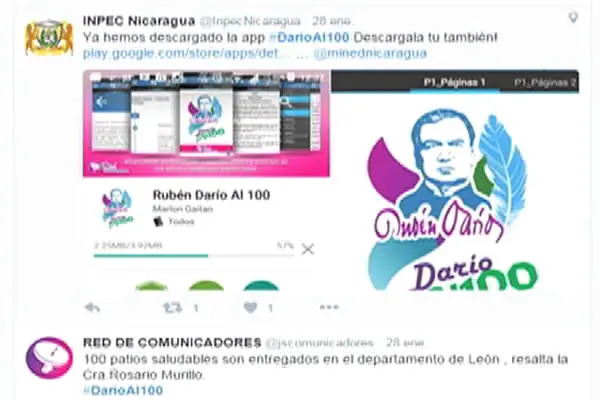 Presencia digital de Rubén Darío