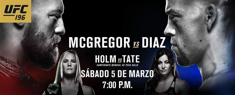 UFC 196: Cara a cara de Connor McGregor y Nate Díaz