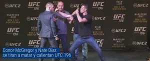 Conor McGregor y Nate Díaz se tiran a matar y calientan UFC 196
