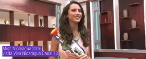 Marina Jacoby, Miss Nicaragua 2016, visita Viva Nicaragua Canal 13