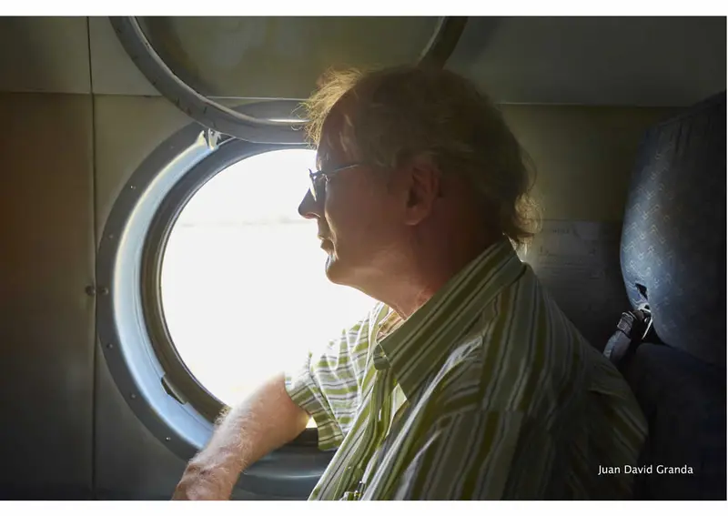 Fotos: El cineasta y Explorador Sam Cossman en su recorrido por la Ruta de los Volcanes