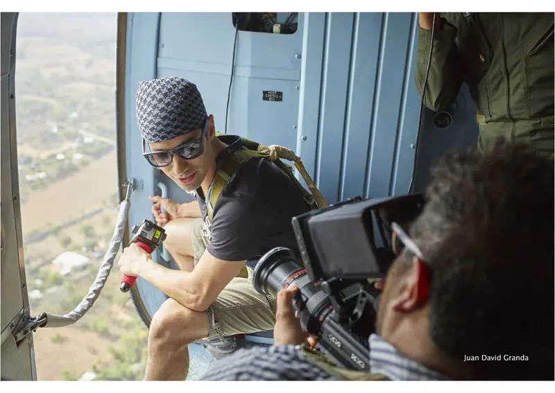 Fotos: El cineasta y Explorador Sam Cossman en su recorrido por la Ruta de los Volcanes