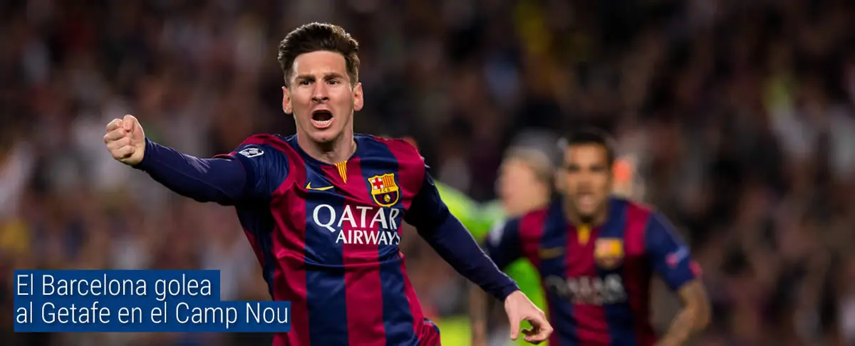 El Barcelona golea al Getafe en el Camp Nou