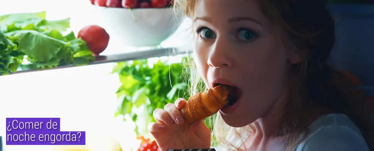 ¿Comer de noche engorda?