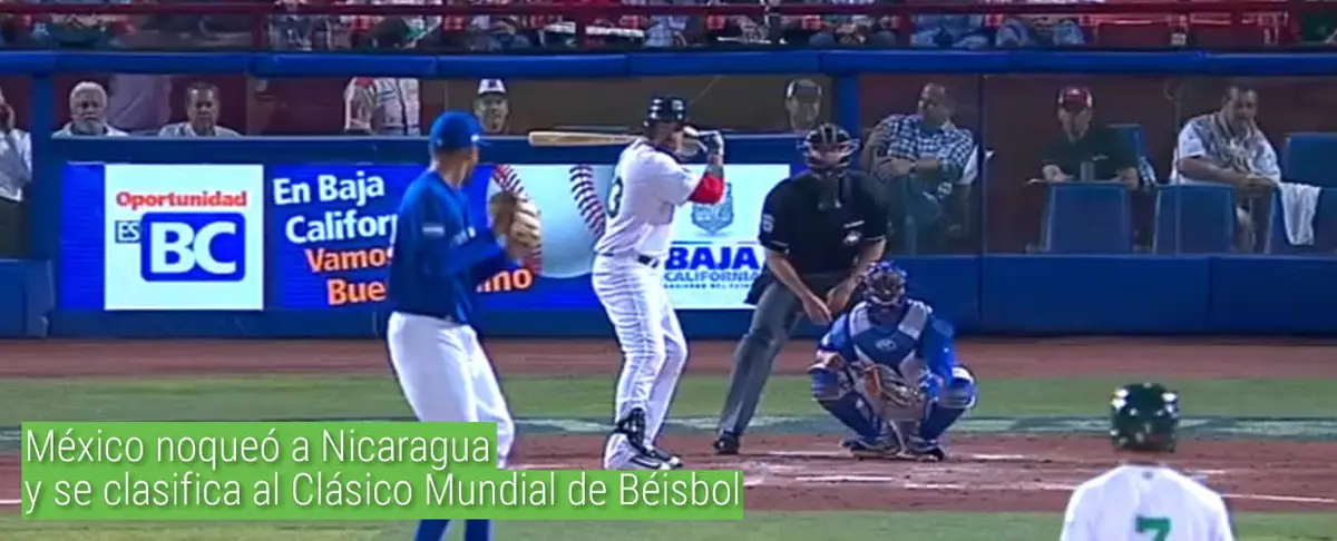 México noqueó a Nicaragua y se clasifica al Clásico Mundial de Béisbol