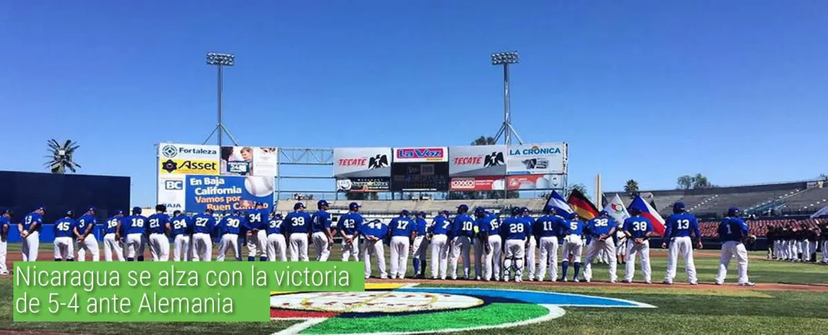 Nicaragua consigue su primera victoria en el Preclásico Mundial de Béisbol