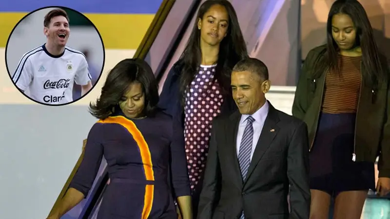 Las hijas de Obama quieren conocer a Leo Messi