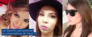 Los deportes que practican las presentadoras de Canal 13