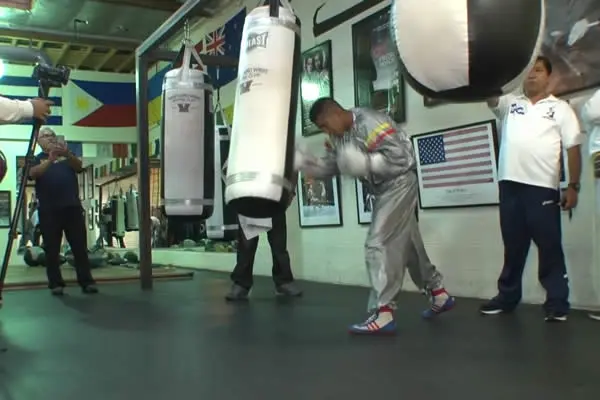 Primer entrenamiento del “Chocolatito” en Los Ángeles