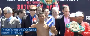 Román “Chocolatito” González marcó 111.4 libras (Actualizado)