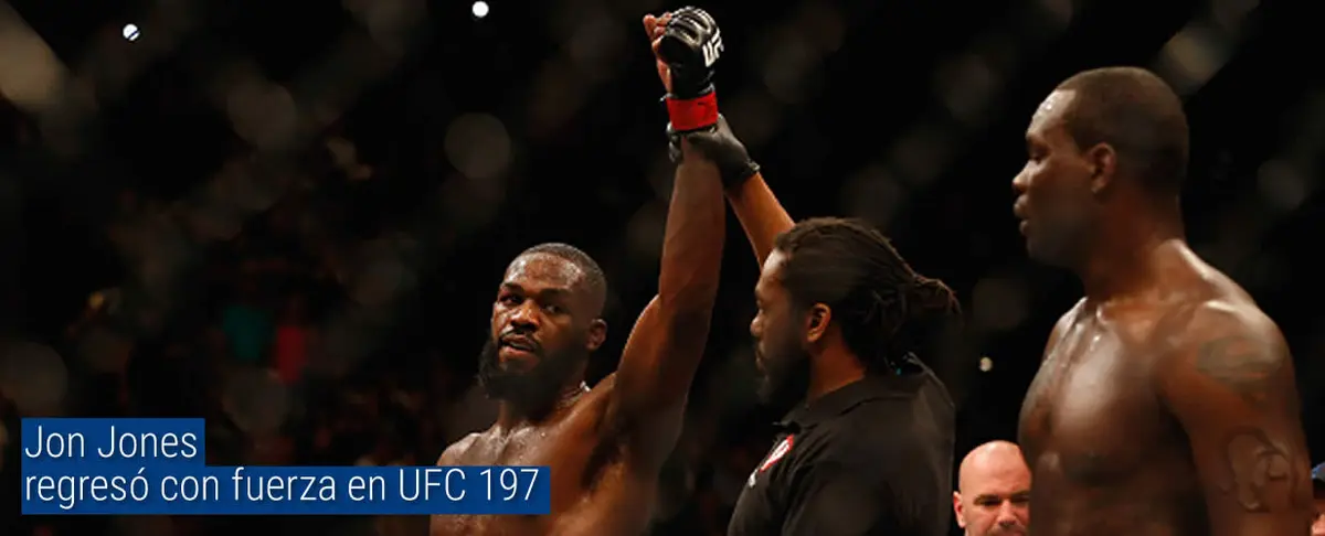 Jon Jones regresó con fuerza en UFC 197
