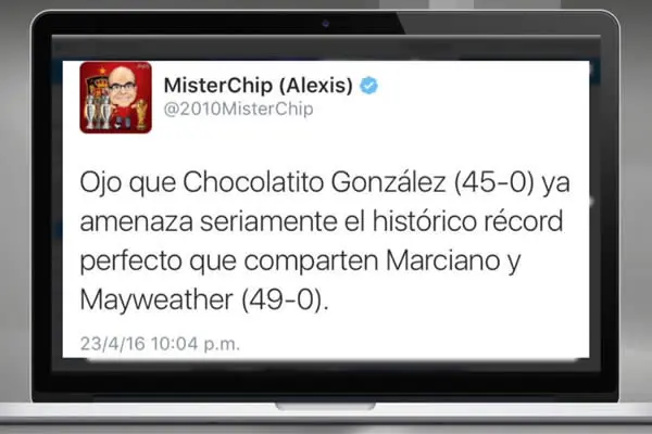 Román “Chocolatito” González también se impuso en las redes sociales