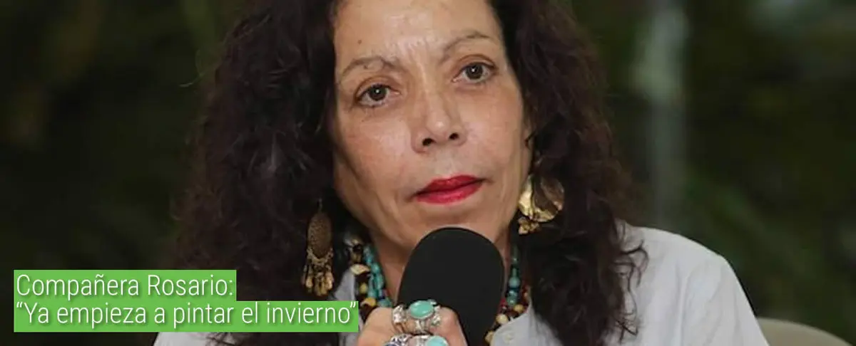 Compañera Rosario: “Ya empieza a pintar el invierno”