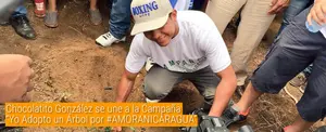 Chocolatito González se une a la Campaña “Yo Adopto un Árbol por #AMORANICARAGUA”