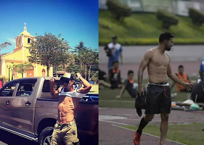 2 futbolistas contra 2 peleadores de MMA ¿Quién tiene las mejores abdominales?