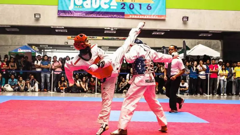 Nicaragua y Honduras ganan combates de Taekwondo en el primer día de los JUDUCA 2016