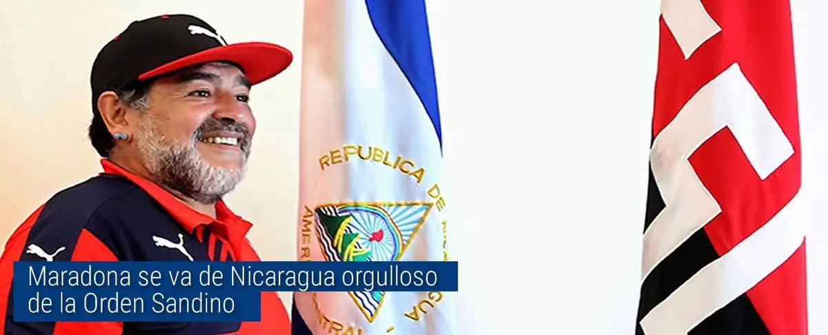 Maradona se despide de Nicaragua