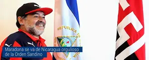 Maradona se despide de Nicaragua