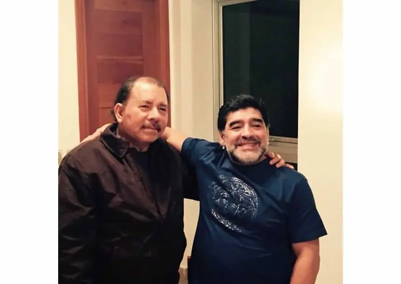 Maradona y su doblete de visitas a Nicaragua