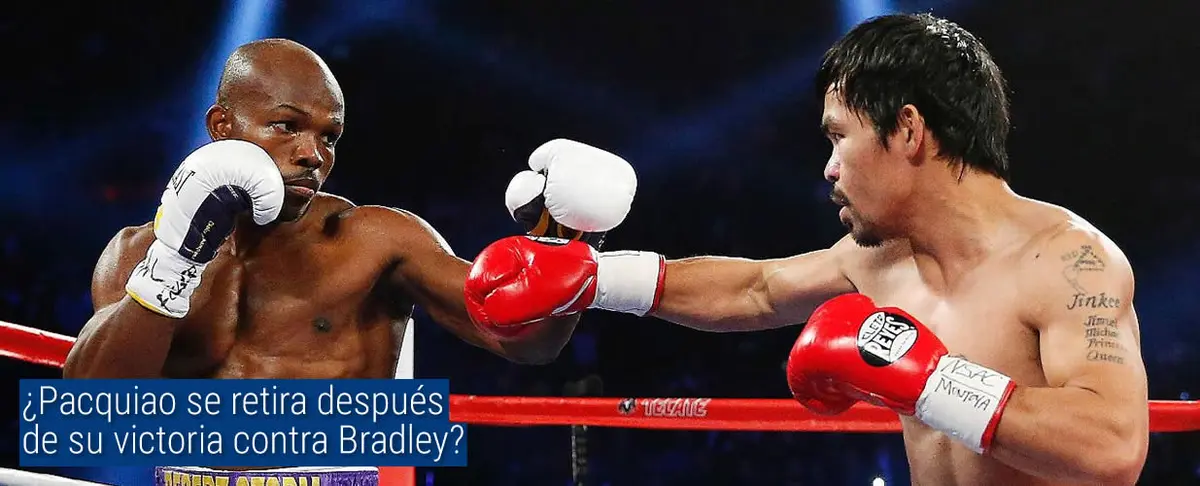¿Pacquiao se retira después de su victoria contra Bradley?