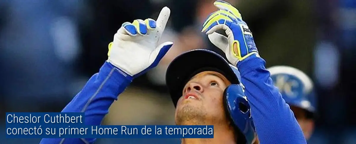 Así fue el segundo jonrón de Cheslor Cuthbert en Grandes Ligas