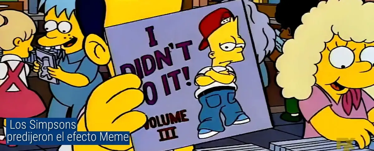 Los Simpsons predijeron el efecto Meme