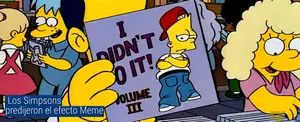 Los Simpsons predijeron el efecto Meme