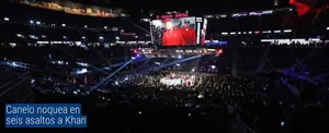 Canelo noquea en seis asaltos a Khan