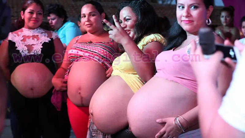 Barriga de 56 centímetros, se llevó el premio a la “Madre Panza”