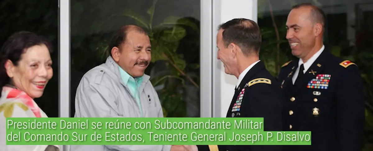 Presidente Daniel se reúne con Subcomandante Militar del Comando Sur de Estados, Teniente General Joseph P. Disalvo