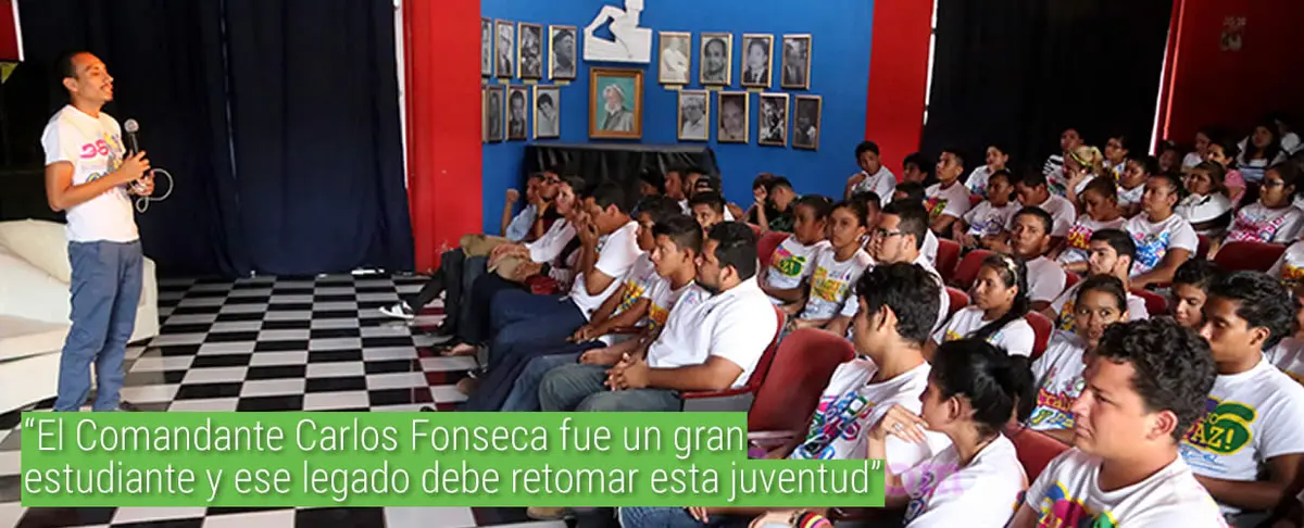“El Comandante Carlos Fonseca fue un gran estudiante y ese legado debe retomar esta juventud”