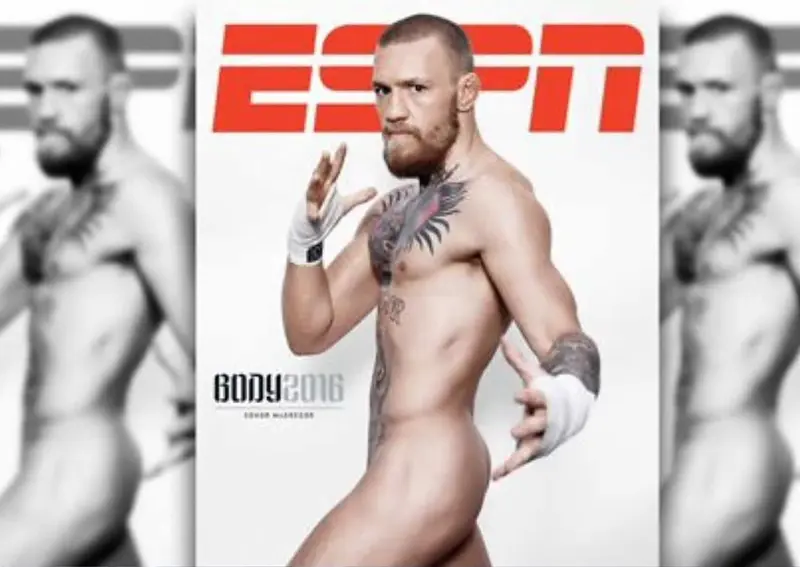 El campeón de UFC Conor McGregor saldrá desnudo