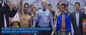 El Gallito Rojas perdió el cinturón mundial ante CP Freshmart y su boxeo sucio