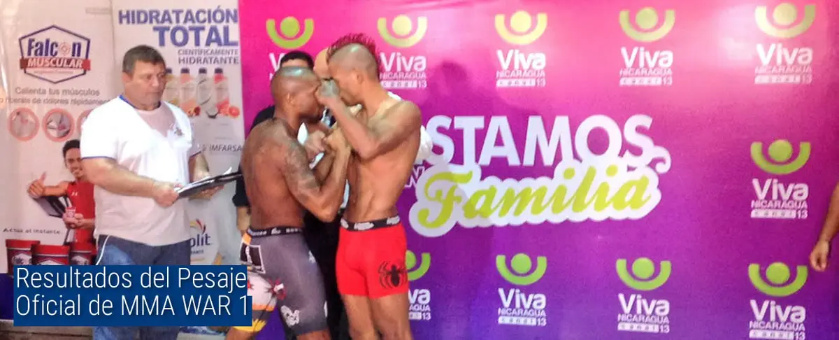 Pesaje Oficial MMA WAR 1