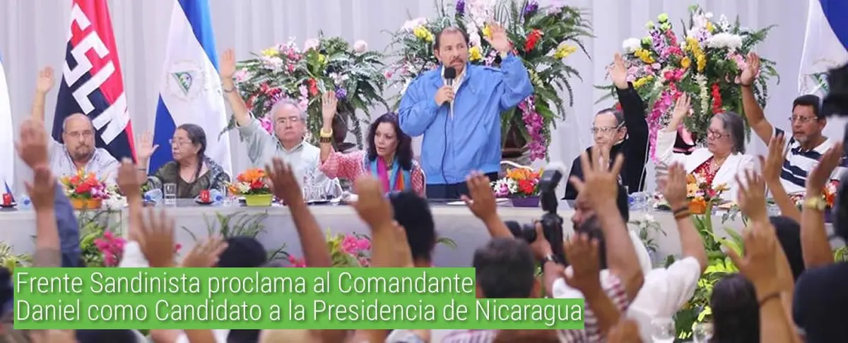 Frente Sandinista proclama al Comandante Daniel como Candidato a la Presidencia de Nicaragua