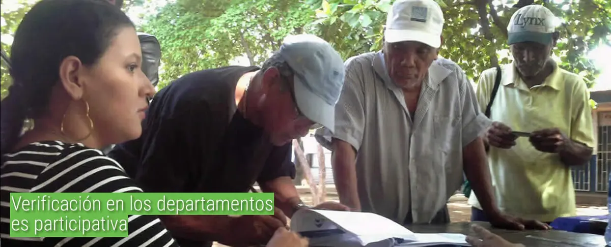 Verificación en los departamentos es participativa