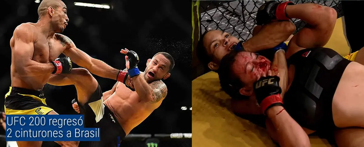 UFC 200 regresó 2 cinturones a Brasil