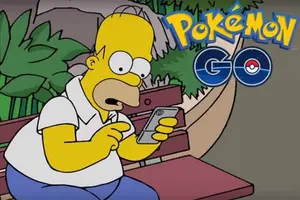 Los Simpsons descubren Pokémon Go