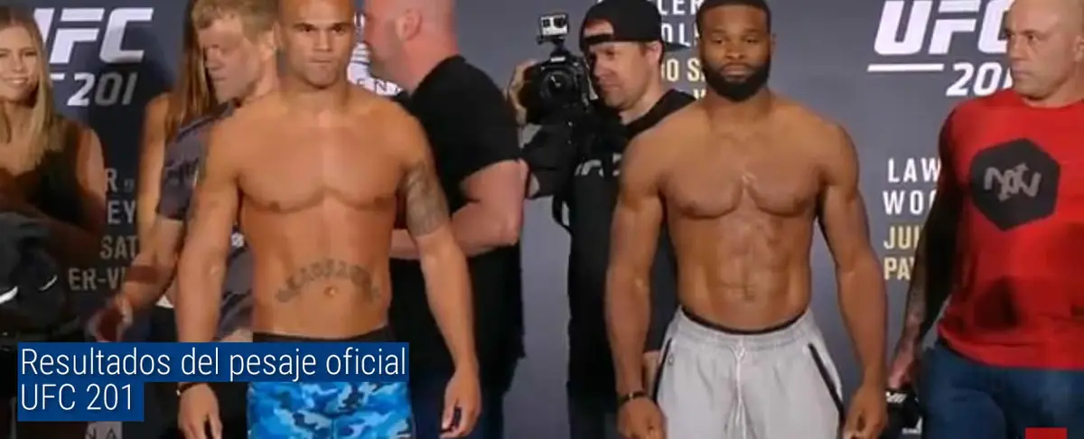 Resultados del pesaje oficial de UFC 201