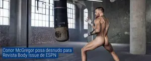 El campeón de UFC Conor McGregor posa desnudo para ESPN
