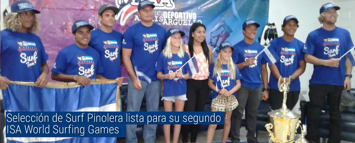 Selección de Surf Pinolera lista para su segundo ISA World Surfing Games