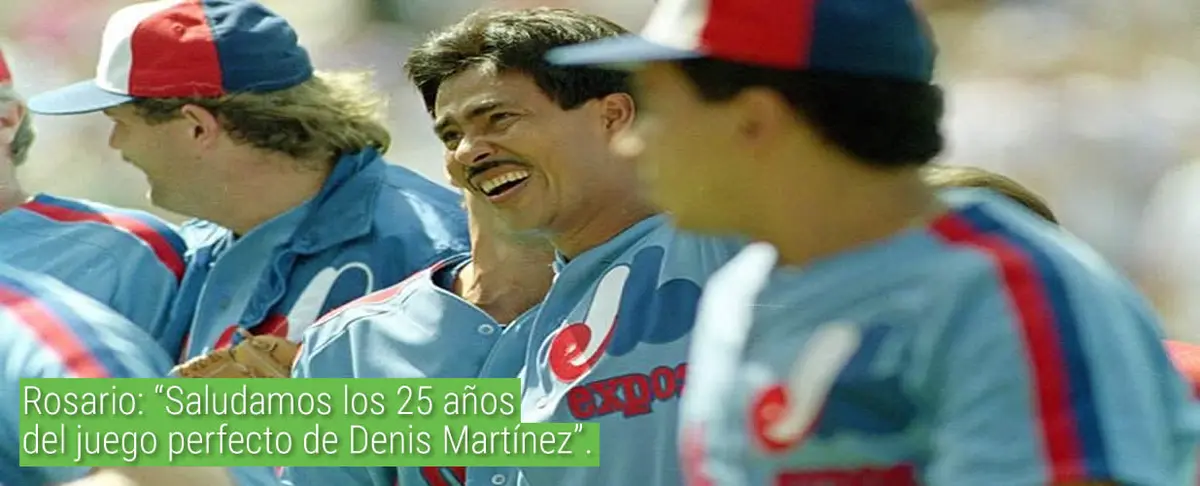 Rosario: "Saludamos los 25 años del juego perfecto de Denis Martinez"