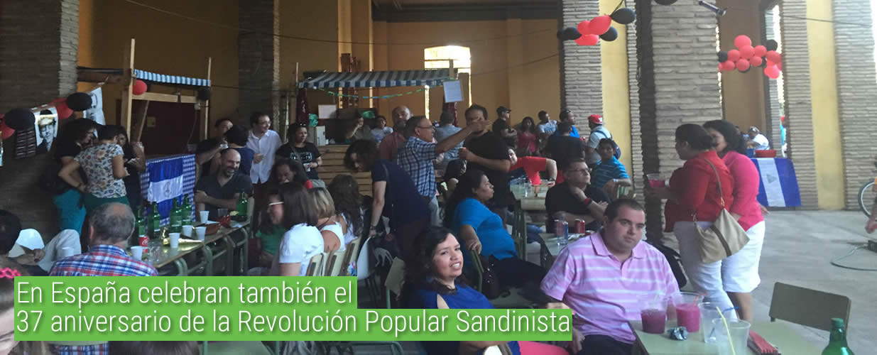 Homenaje al 37 Aniversario de la Revolución Popular Sandinista en España