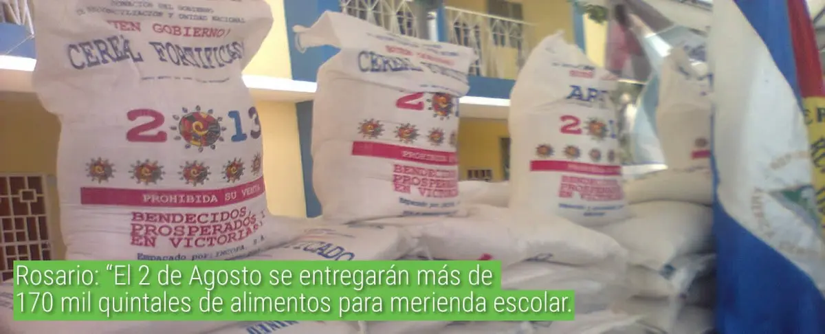 Rosario: "El 2 de Agosto se entregarán mas de 170 mil quintales de alimento para merienda escolar".