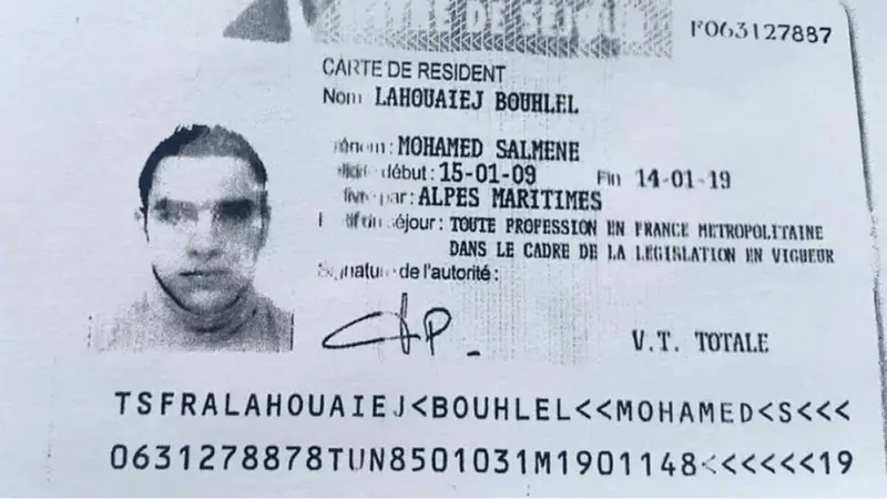 Atentado en Niza: este es el asesino, Mohamed Lahouaiej Bouhlel
