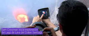 Sam Cossman inicia exploración del Lago de Lava del Cráter Santiago