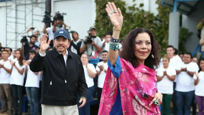 Daniel y Rosario, fórmula presidencial del Frente Sandinista y la Alianza Unida, Nicaragua Triunfa