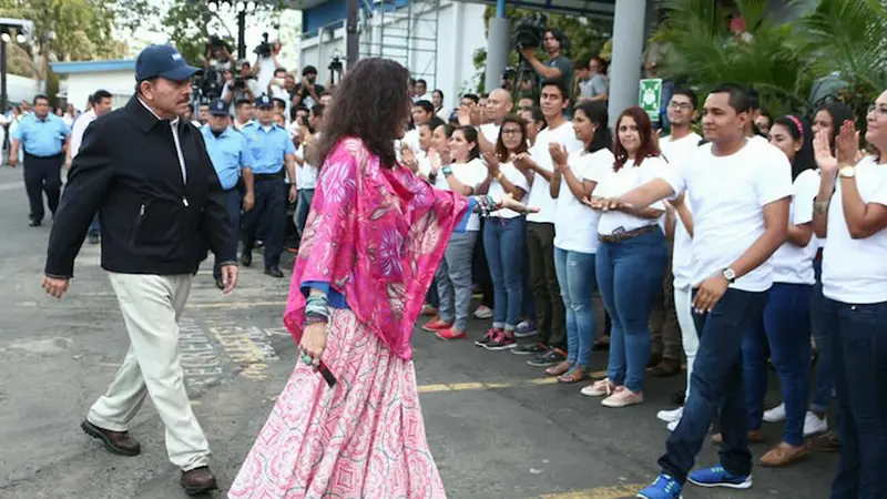 Daniel y Rosario, fórmula presidencial del Frente Sandinista y la Alianza Unida, Nicaragua Triunfa